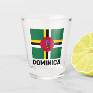 Verre A Shot Drapeau de la Dominique