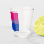 Verre A Shot Drapeau de la fierté bisexuelle (Droite)