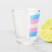 Verre A Shot Drapeau de la fierté transfusionnelle (Gauche)