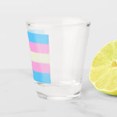 Verre A Shot Drapeau de la fierté transfusionnelle (Droite)