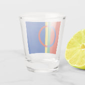 Verre A Shot Drapeau de la Laponie (Noël) (Sami) (Laplander) (Dos)