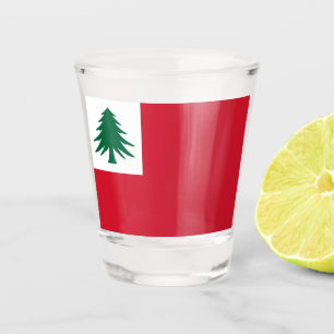 Verre A Shot Drapeau de la Nouvelle-Angleterre