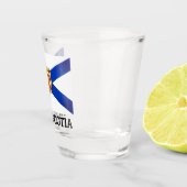 Verre A Shot Drapeau de la Nouvelle-Écosse, Canada (Droite)