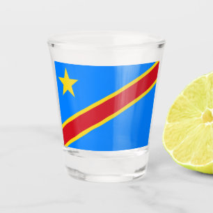 Verre A Shot Drapeau de la RDC (République démocratique du Cong