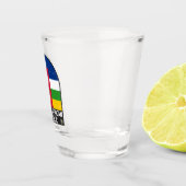 Verre A Shot Drapeau de la République Centrafricaine Emblème dé (Droite)