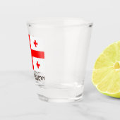 Verre A Shot Drapeau de la République de Géorgie (Droite)