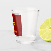 Verre A Shot Drapeau de la ville d'Albuquerque (Droite)