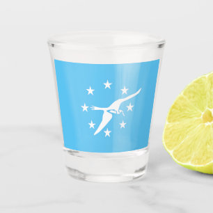 Verre A Shot Drapeau de la ville de Corpus Christi