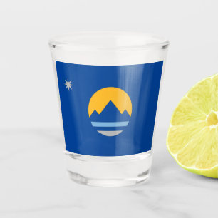 Verre A Shot Drapeau de la ville de Reno