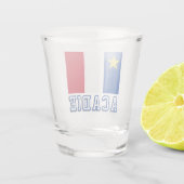 Verre A Shot Drapeau de l'Acadie (Dos)