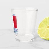 Verre A Shot Drapeau de l'Acadie (Droite)