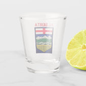 Verre A Shot Drapeau de l'Alberta - CANADA (Dos)