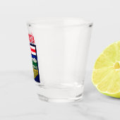 Verre A Shot Drapeau de l'Alberta - CANADA (Droite)
