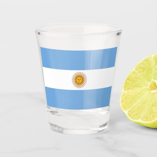 Verre A Shot Drapeau de l'Argentine (Devant)