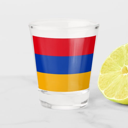 Verre A Shot Drapeau de l'Arménie (Devant)