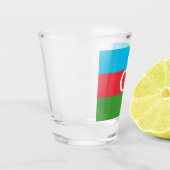 Verre A Shot Drapeau de l'Azerbaïdjan (Gauche)