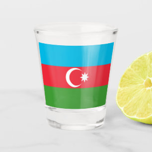 Verre A Shot Drapeau de l'Azerbaïdjan