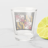 Verre A Shot Drapeau de l'État du Maryland  (Dos)