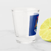 Verre A Shot Drapeau de l'État du Michigan (Gauche)