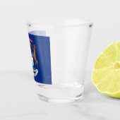 Verre A Shot Drapeau de l'État du Michigan (Droite)