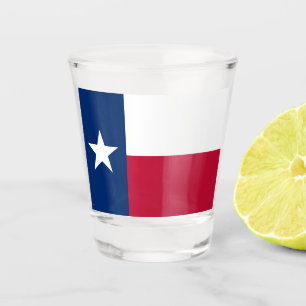 Verre A Shot Drapeau de l'État du Texas (Texas)