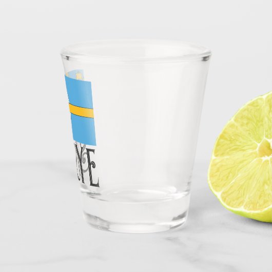 Verre A Shot Drapeau de l'île de Skye, ÉCOSSE (Droite)