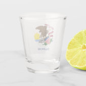 Verre A Shot Drapeau de l'Illinois (Dos)