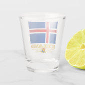 Verre A Shot Drapeau de l'Islande (Dos)