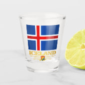 Verre A Shot Drapeau de l'Islande (Devant)