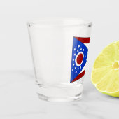 Verre A Shot Drapeau de l'Ohio (Gauche)