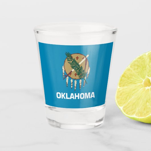 Verre A Shot Drapeau de l'Oklahoma (Devant)