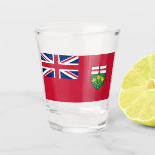 Verre A Shot drapeau de l'Ontario
