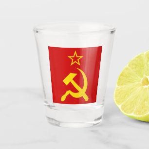 Verre A Shot Drapeau de l'URSS - Drapeau de l'Union soviétique