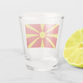 Verre A Shot Drapeau de Macédoine du Nord (Dos)