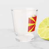 Verre A Shot Drapeau de Macédoine du Nord (Gauche)