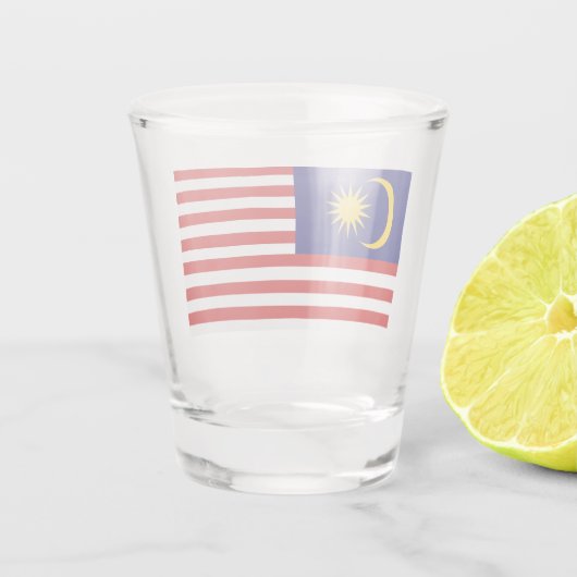 Verre A Shot Drapeau de Malaisie (Dos)