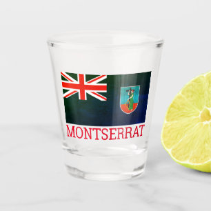Verre A Shot Drapeau de Montserrat