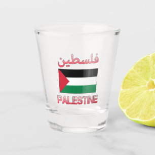 Verre A Shot Drapeau de Palestine (lcdp) drapeau de la Palestin