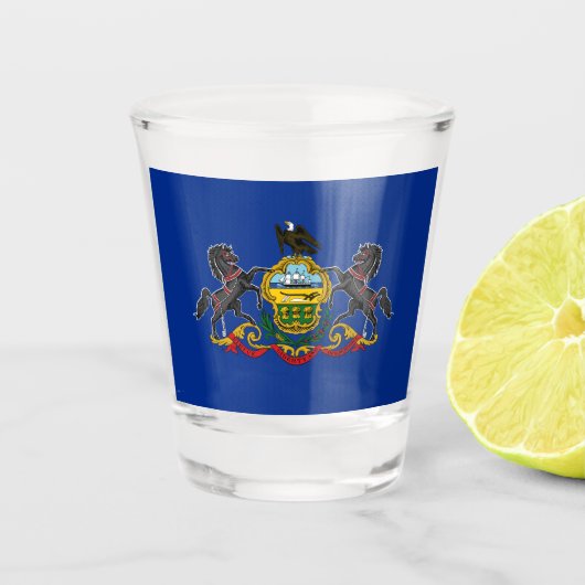 Verre A Shot Drapeau de Pennsylvanie (Devant)