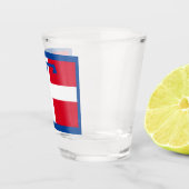 Verre A Shot Drapeau de Piemonte (Italie) (Droite)