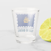 Verre A Shot Drapeau de Québec (Dos)