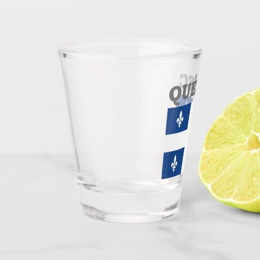 Verre A Shot Drapeau de Québec, Canada (Gauche)