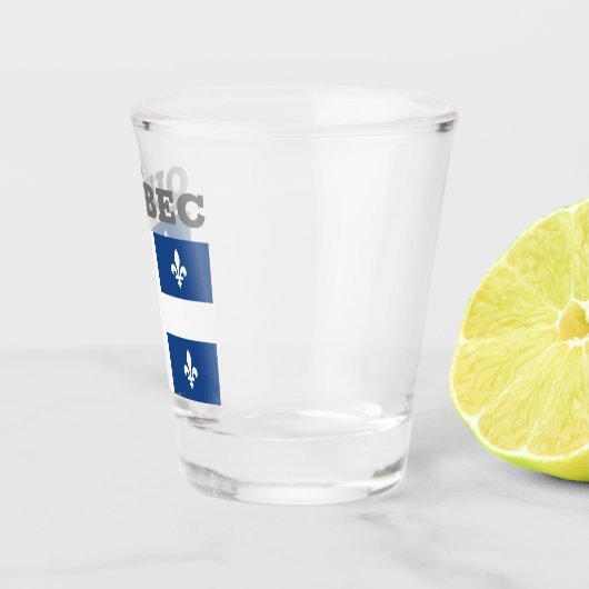 Verre A Shot Drapeau de Québec, Canada (Droite)