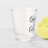 Verre A Shot Drapeau De Québec En Coeur (Gauche)