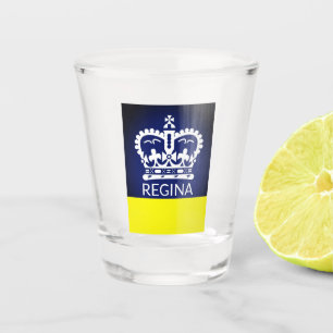 Verre A Shot Drapeau de Regina (Saskatchewan)