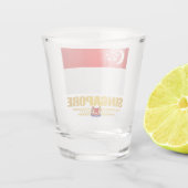 Verre A Shot Drapeau de Singapour (Dos)