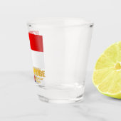 Verre A Shot Drapeau de Singapour (Droite)