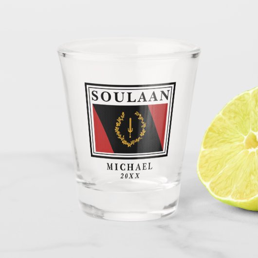 Verre A Shot Drapeau de Soulaan (Devant)