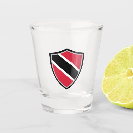Verre A Shot Drapeau de Trinité-et-Tobago (Devant)