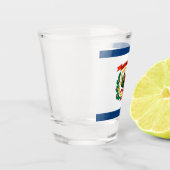 Verre A Shot Drapeau de Virginie occidentale (Gauche)